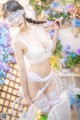 香草喵露露写真 Cosplay 白色玫瑰